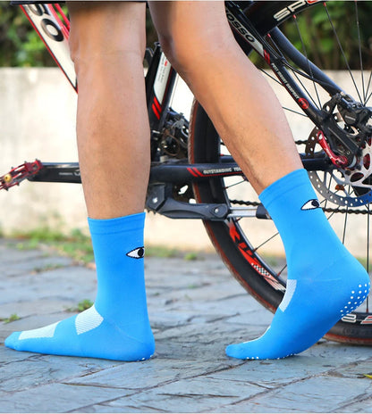 Anti Slip Grip Sports Socks – Athletic Crew Socks for Soccer & Training