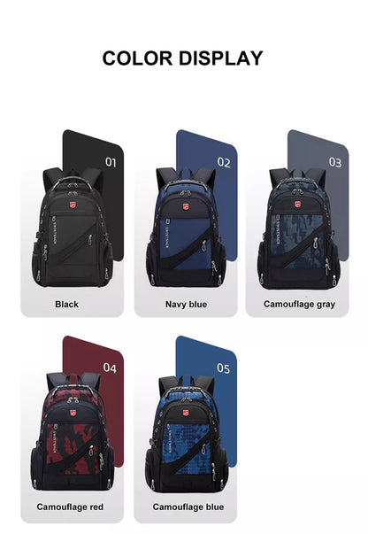SWISSTSNGR Waterproof Backpack – Casual Laptop & College Bag