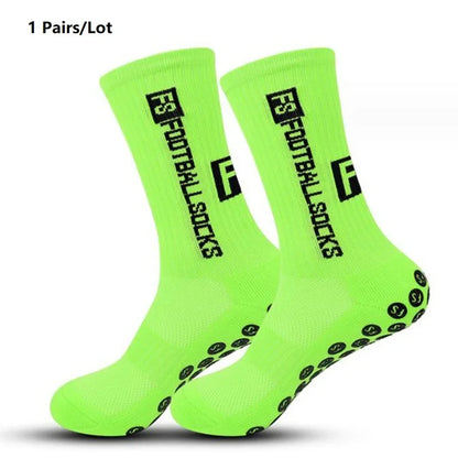 Anti Slip Soccer Grip Socks – Athletic Compression Football Crew Socks