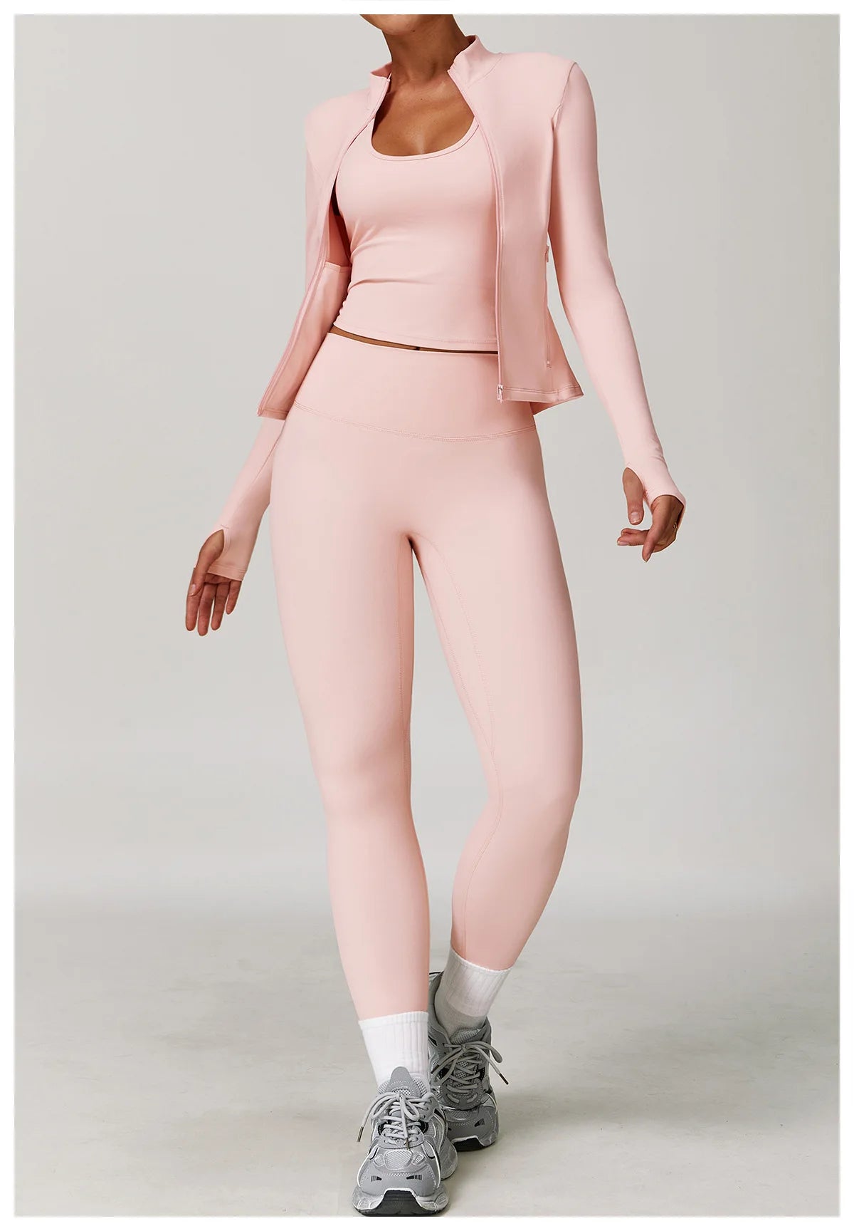 Women's Tracksuits 2 Pieces Sports Set Women Tracksuit Running Workout Sport Suit Gym Sportswear Long Sleeve Bra Clothing