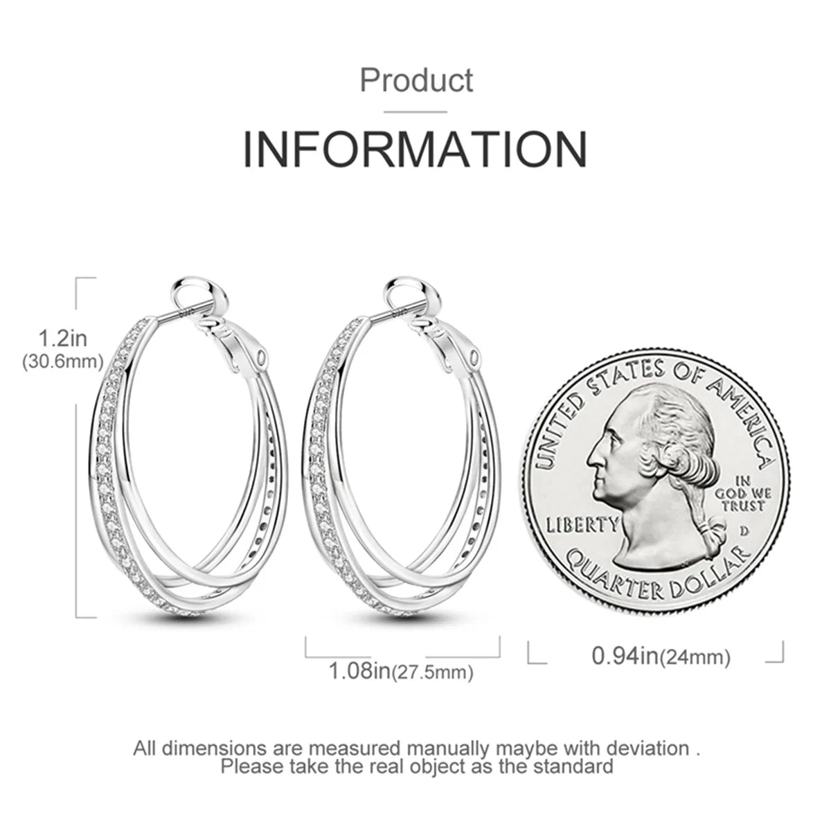 925 Sterling Silver Hoop Earrings – Minimalist Layered Huggie Earrings for Women