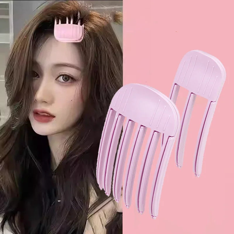 Mini Bangs Hair Claw Clip – Cute Korean Front Hair Roller Clip for Women