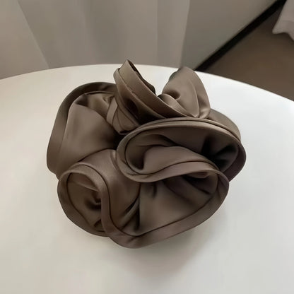 Oversized Satin Scrunchies – Large Soft Hair Ties for Women