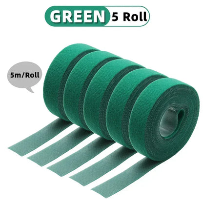 5m/roll Reusable Cable Management Strap Roll – Hook & Loop Fastener Tape