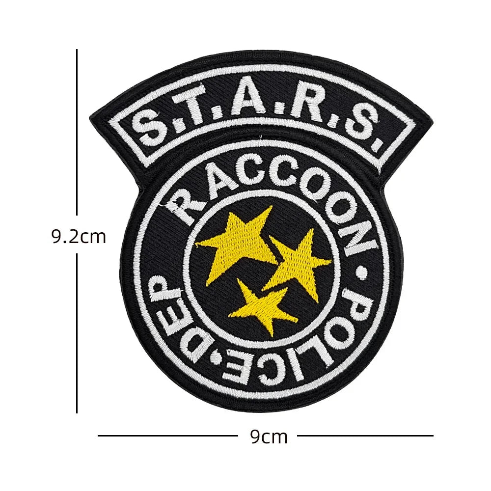 Raccoon Police Dep. Embroidered Patch | Tactical Hook & Loop Morale Badge