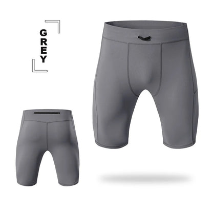 Men’s Compression Cycling Shorts – High Stretch Athletic Running Shorts for Gym & Training