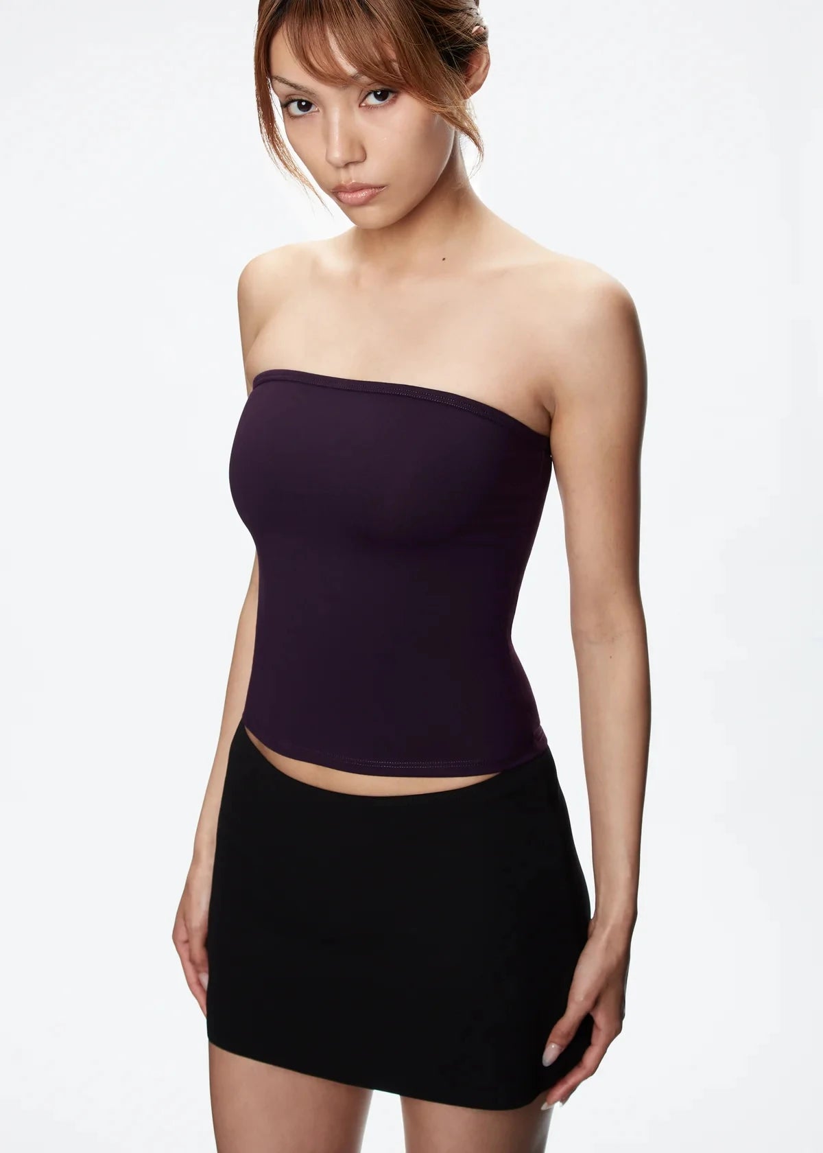 Tank Summer Women's Basic Tube Top, Sexy Tank Top, High-Elastic Skin-Friendly Fabric Top