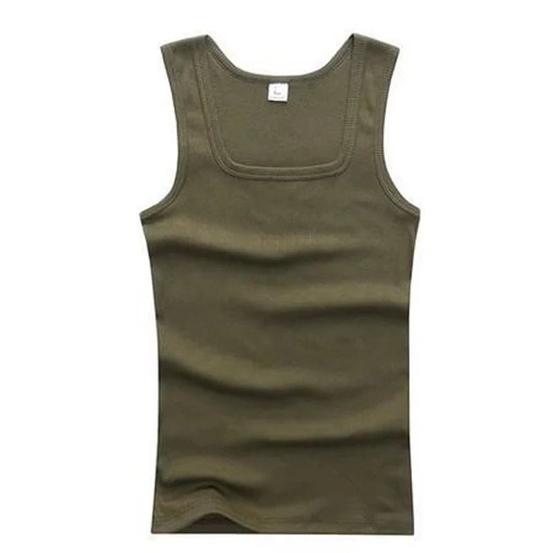 Men’s Ribbed Tank Top – Sleeveless Cotton Gym Shirt Casual Fitness Undershirt for Summer