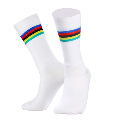Breathable Mesh Cycling Socks – Lightweight Athletic Crew Sports Socks
