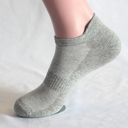 Men’s Low Cut Ankle Socks – Breathable Cotton No Show Socks Pack