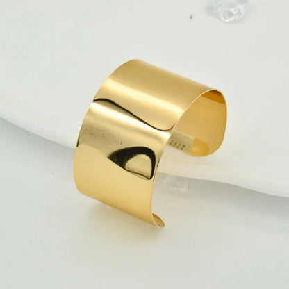 Gold Irregular Statement Cuff Bracelet – Bold Metal Bangle