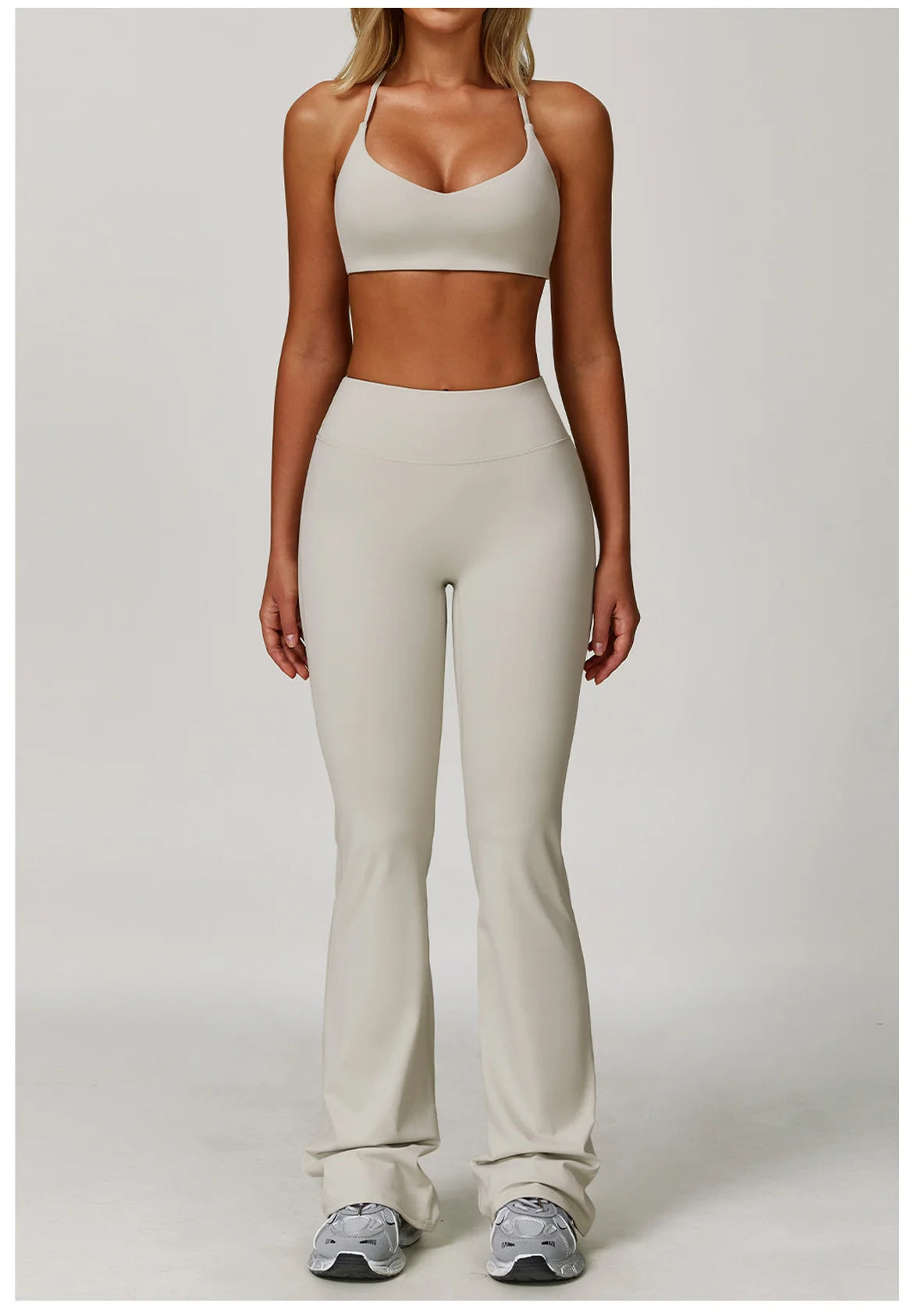 Women's Tracksuits 2 Pieces Sports Set Women Tracksuit Running Workout Sport Suit Gym Sportswear Long Sleeve Bra Clothing