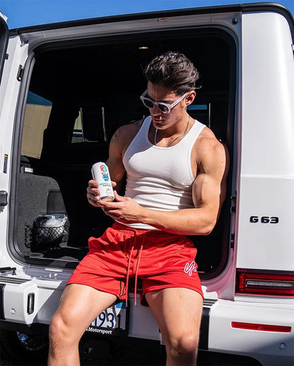 Men’s Casual Athletic Shorts – Lightweight Drawstring Gym Shorts Summer Streetwear for Men