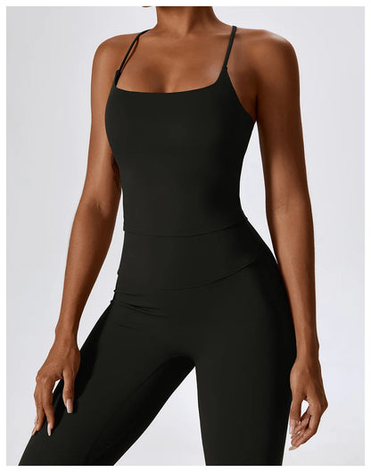 Sage Green Long Sleeve Crop Top & Flare Leggings Set