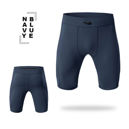 Men’s Compression Cycling Shorts – High Stretch Athletic Running Shorts for Gym & Training