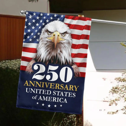American Flag-250 Anniversary 1776 2026 United States Of America Patriotic Eagle 4th Of July Flag