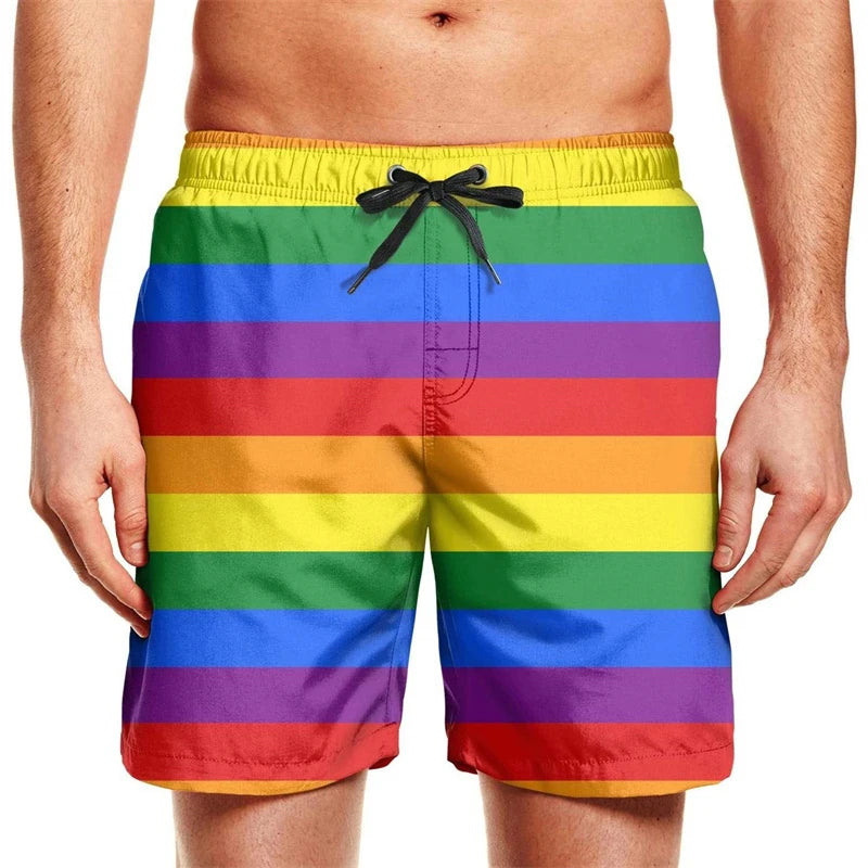 Men’s Quick Dry Swim Trunks – Summer Beach Shorts with Pockets
