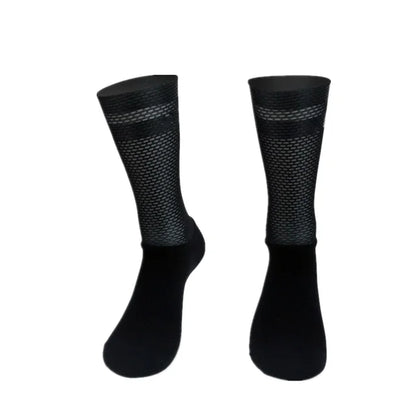 Breathable Mesh Cycling Socks – Lightweight Athletic Crew Sports Socks