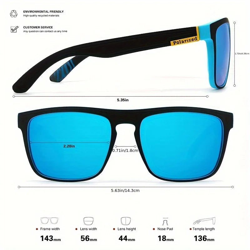 Vintage Square Polarized Sunglasses | UV400 Luxury