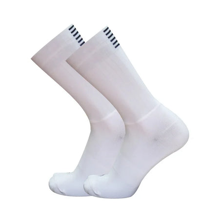 Breathable Mesh Cycling Socks – Lightweight Athletic Crew Sports Socks