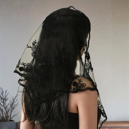 Fashion Ins Lace Hair Scarf Women Retro Triangle Hair Bands Vintage Triangular Headscarf Girls Elegant Headwear Hair Accessories