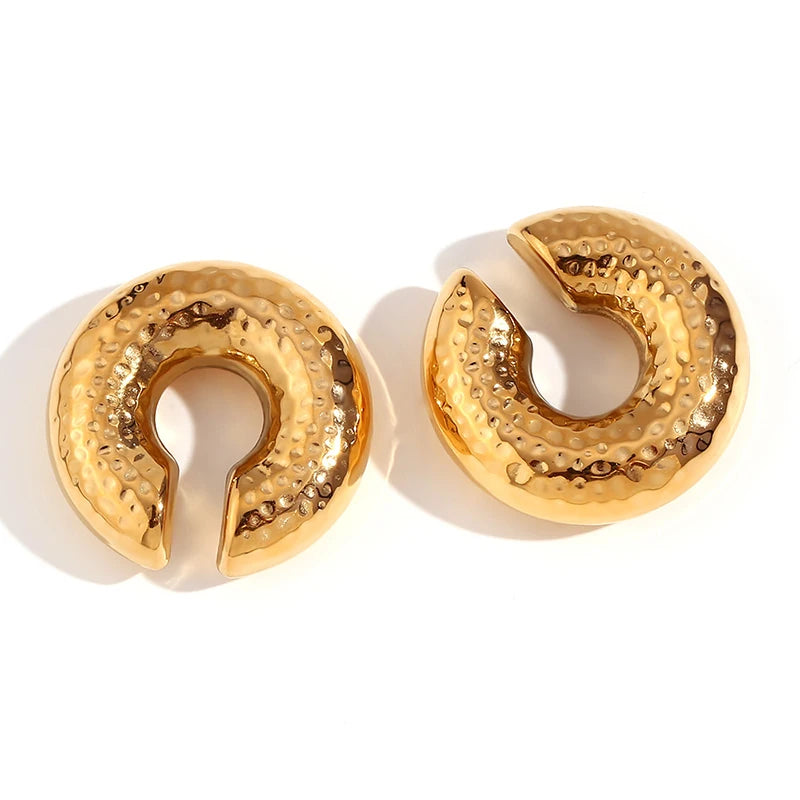 Chunky Hoop Earrings – Gold & Silver Statement Earrings