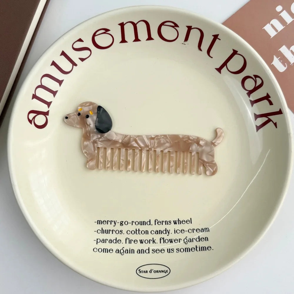 Cute Animal & Fruit Hair Comb Collection – Kawaii Acetate Detangling Comb for Women, Kids & Aesthetic Accessories