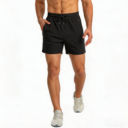 Men’s Quick Dry Athletic Shorts – Lightweight Running & Gym Workout Shorts with Zipper Pockets