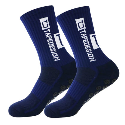 Anti Slip Soccer Grip Socks – Athletic Compression Football Crew Socks