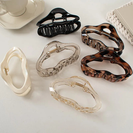 Abstract Acrylic Hair Claw Clips – Minimalist Hollow Jaw Clips for Women Trendy Hair Accessories