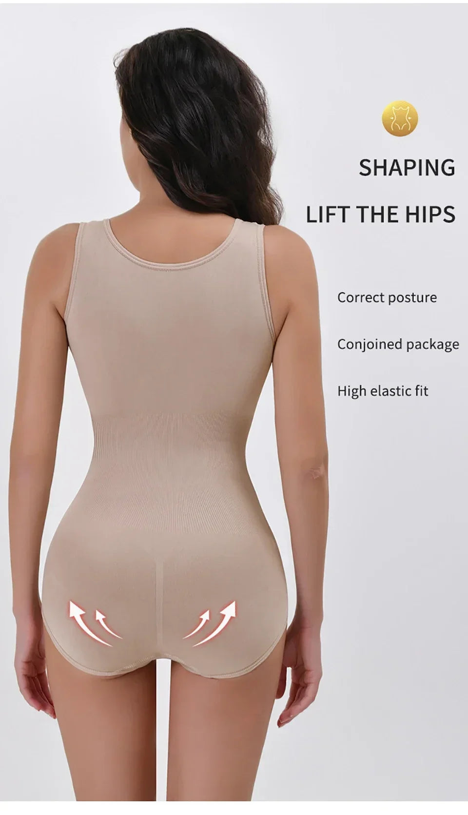 2026 New Bodysuit Shapewear with Zipper Belt Women Tummy Control Fajas Body Shaper Waist Trainer Slimming Cincher Corset Tops