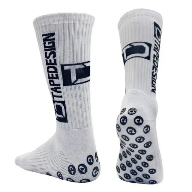 3 Pairs Grip Soccer Socks – Anti Slip Athletic Crew Sports Socks