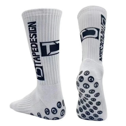 3 Pairs Grip Soccer Socks – Anti Slip Athletic Crew Sports Socks