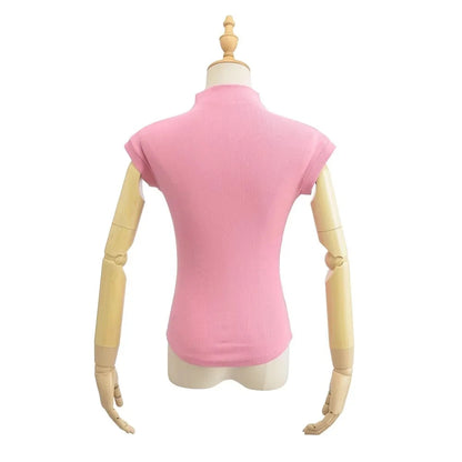 Women’s Sleeveless Turtleneck Top – Slim Fit Solid Basic Tee