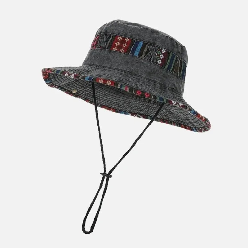 Wide Brim Outdoor Bucket Hat – UV Protection Fishing & Hiking Sun Hat