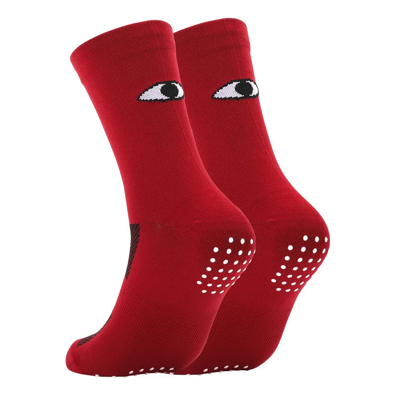 Anti Slip Grip Sports Socks – Athletic Crew Socks for Soccer & Training
