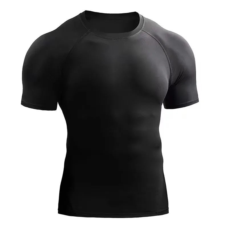 Men’s Compression Workout Shirt – Short Sleeve Athletic Gym T-Shirt for Running & Fitness