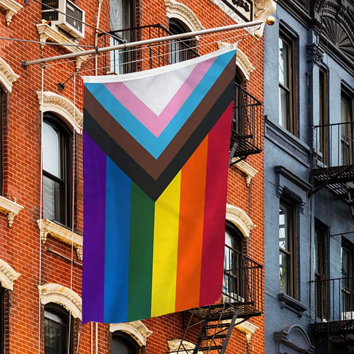 Progress Pride Rainbow Flag – Indoor Outdoor LGBTQ+ Pride Banner