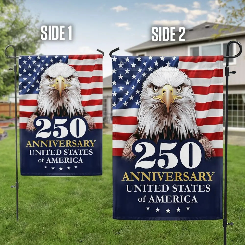 American Flag-250 Anniversary 1776 2026 United States Of America Patriotic Eagle 4th Of July Flag