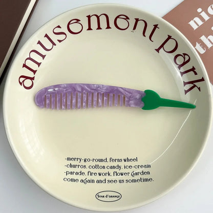 Cute Animal & Fruit Hair Comb Collection – Kawaii Acetate Detangling Comb for Women, Kids & Aesthetic Accessories