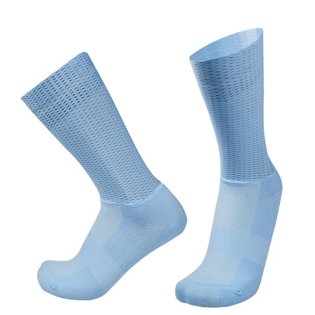 Breathable Mesh Cycling Socks – Lightweight Athletic Crew Sports Socks