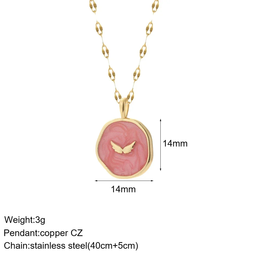 Gold Charm Pendant Necklace Collection – Celestial Eye Heart Sun Moon Layered Necklaces for Women