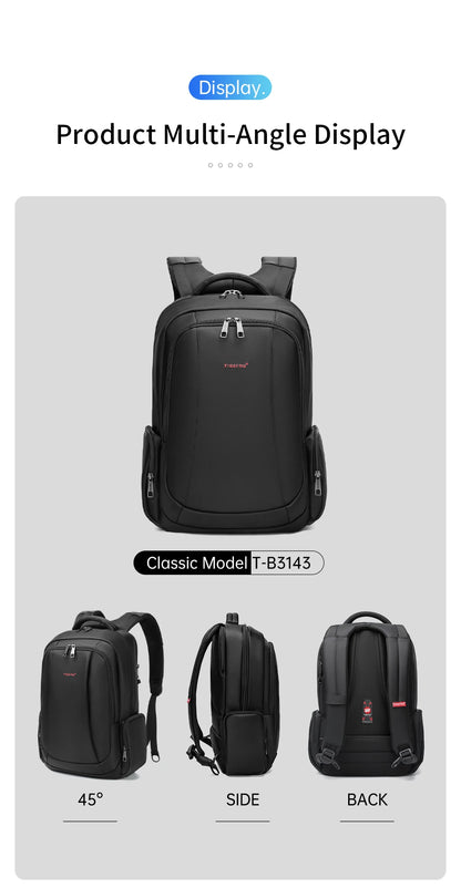 TIGERNU Laptop Backpack for Men – Waterproof Business Travel Backpack