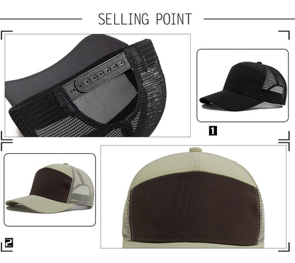Classic Trucker Hat – Breathable Mesh Baseball Cap for Men & Women