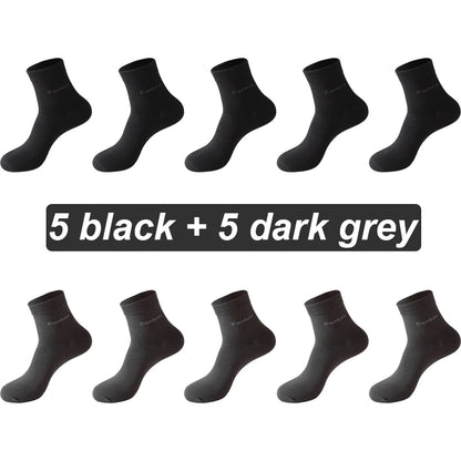 Bamboo Fiber Crew Socks – Soft Breathable Casual Dress Socks for Men & Women