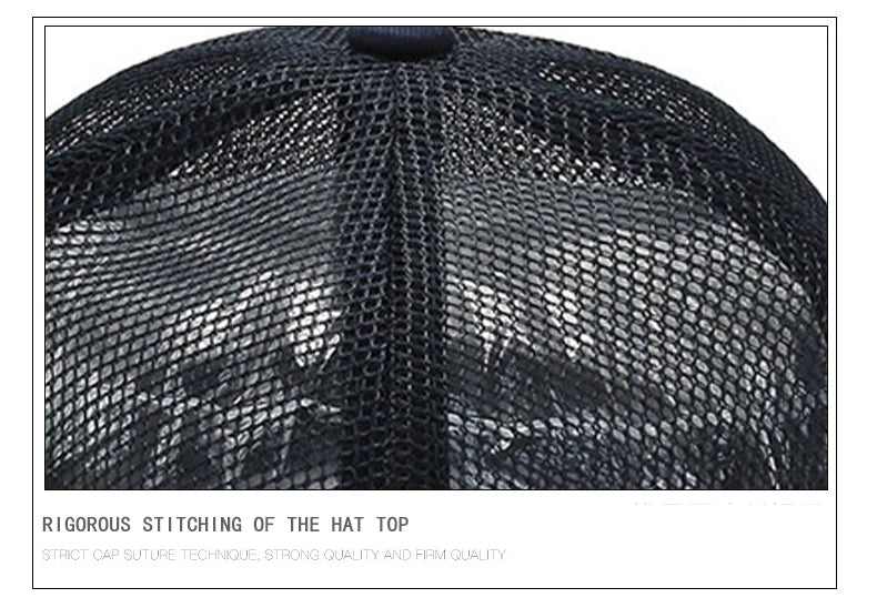 Skull Tactical Trucker Hat – Breathable Mesh Military Baseball Cap
