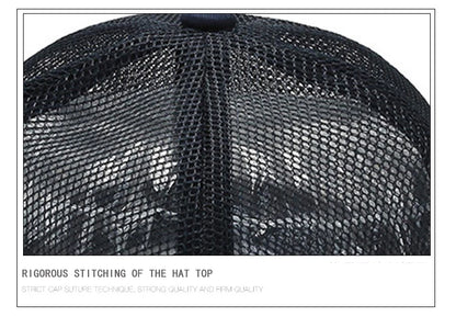 Skull Tactical Trucker Hat – Breathable Mesh Military Baseball Cap