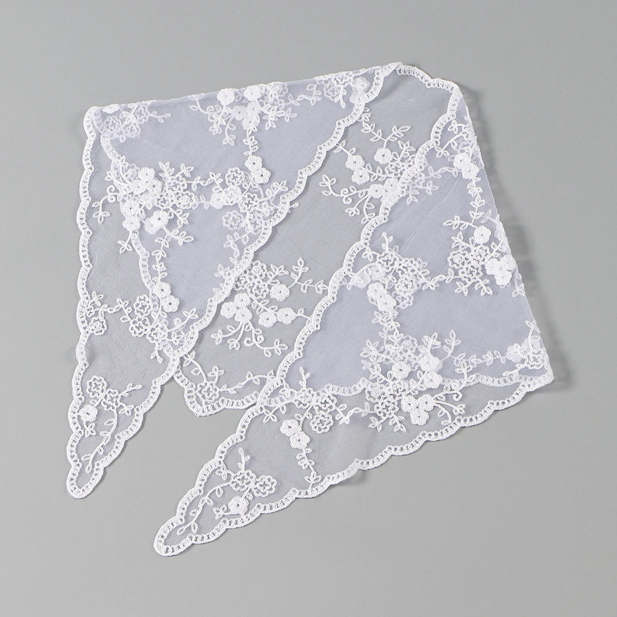Fashion Ins Lace Hair Scarf Women Retro Triangle Hair Bands Vintage Triangular Headscarf Girls Elegant Headwear Hair Accessories