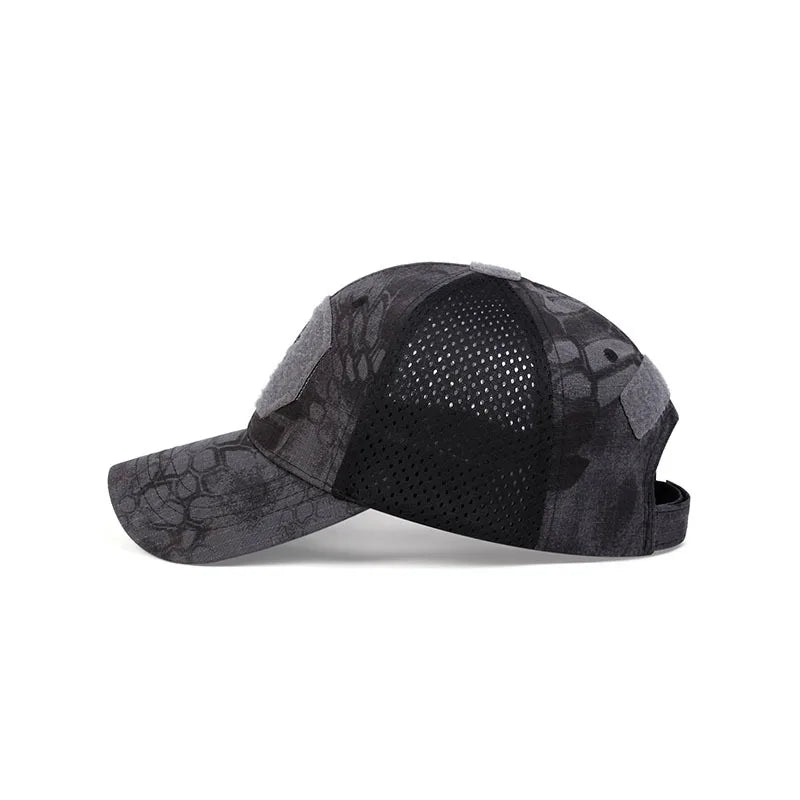 Skull Tactical Trucker Hat – Breathable Mesh Military Baseball Cap