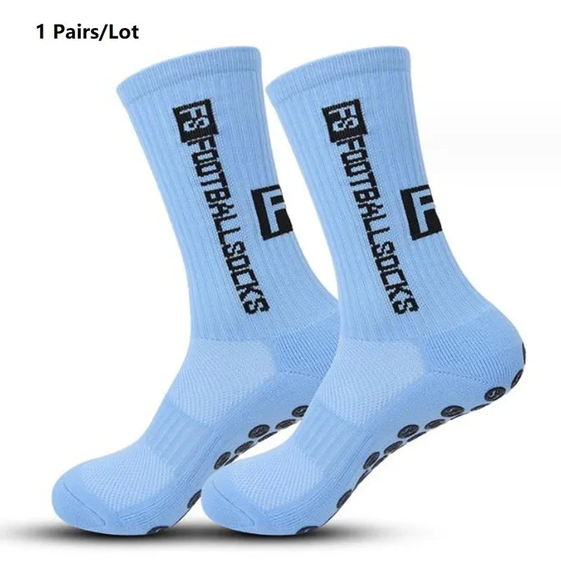 Anti Slip Soccer Grip Socks – Athletic Compression Football Crew Socks